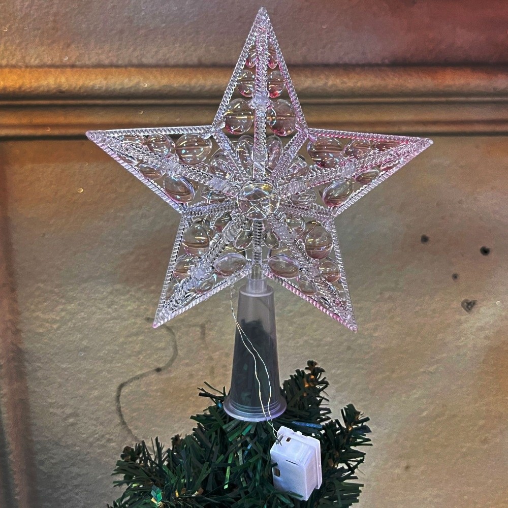 Star Tree Topper - Nueva estrella iluminada adorno para árbol