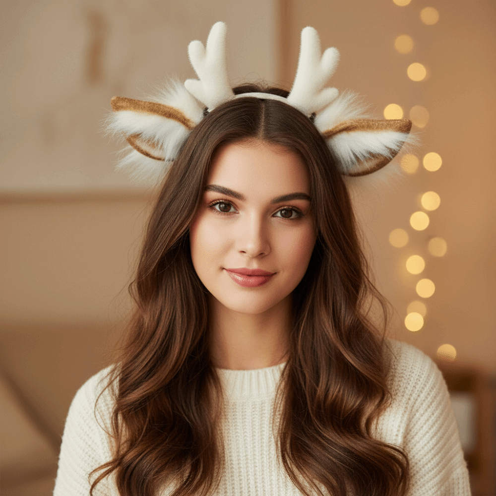 Reindeer Antlers Headband - Diadema de Astas de Reno Hecha