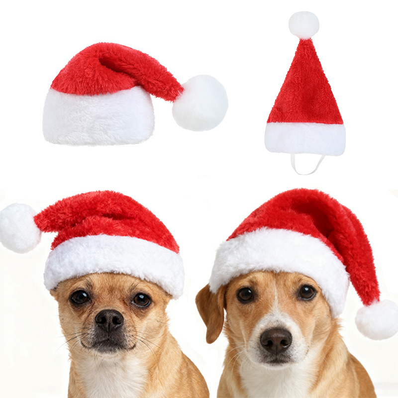 Santa Hat Plush - Gorro navideño de Papá Noel para