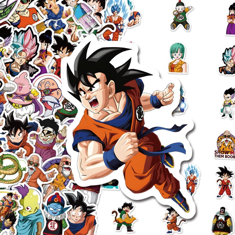 Ornament Ball Set - 60 pegatinas de Anime Dragon Ball,