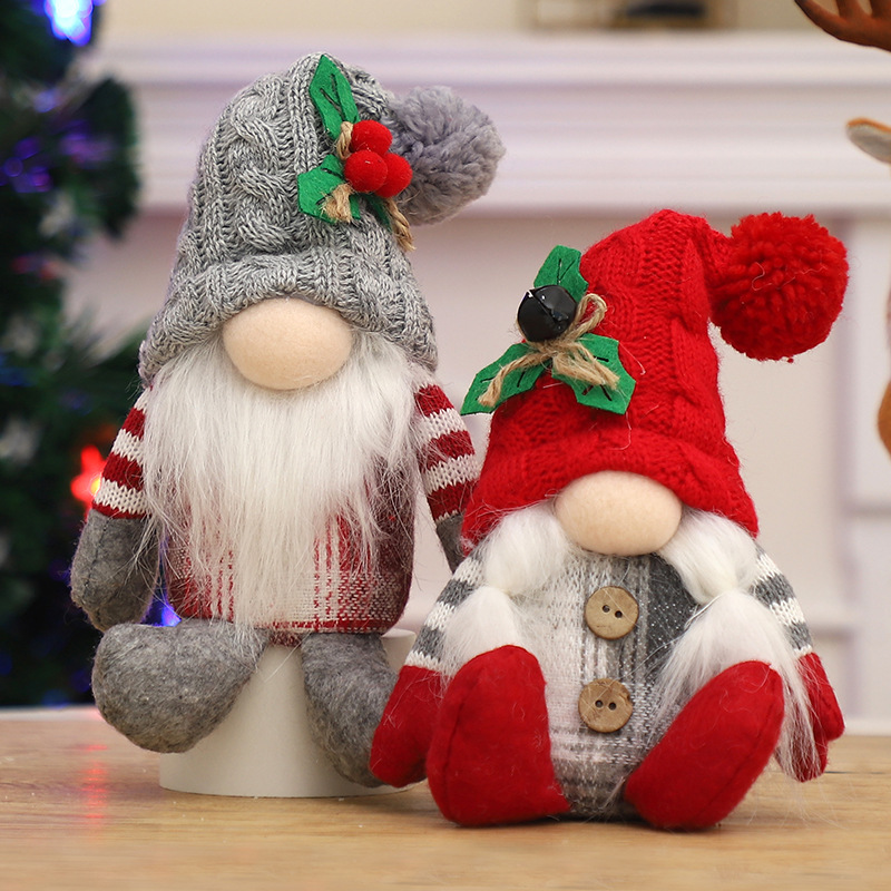 Santa Hat Plush - 2 piezas de muñecos de gnomos
