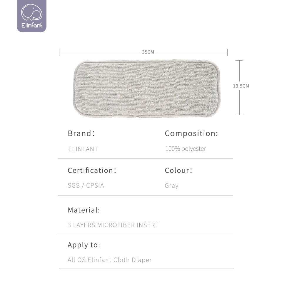 Elinfant 3 capas de microfibra - Pampers Diaper Premium Care reseña y precio