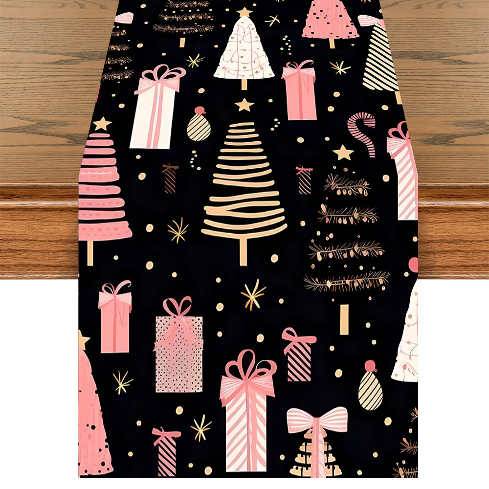 Camino de Mesa Navideño Rosa c - Christmas Table Runner reseña y precio