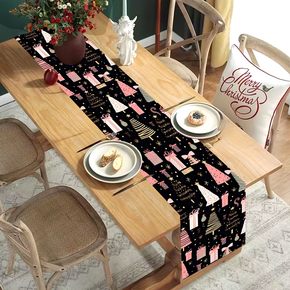 Camino de Mesa Navideño Rosa c - Christmas Table Runner reseña y precio
