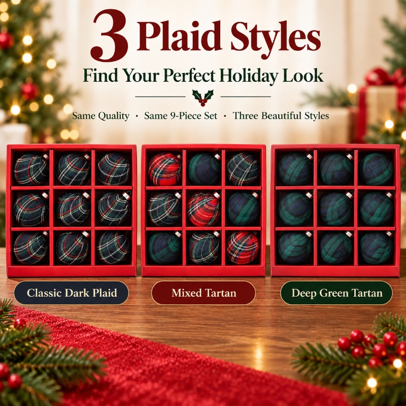 9 piezas de adornos navideños  - Gift Box Wrap Set reseña y precio