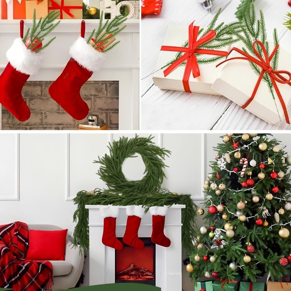 10 Uds. De ramas de pino Norfo - Christmas Wreath Fake reseña y precio