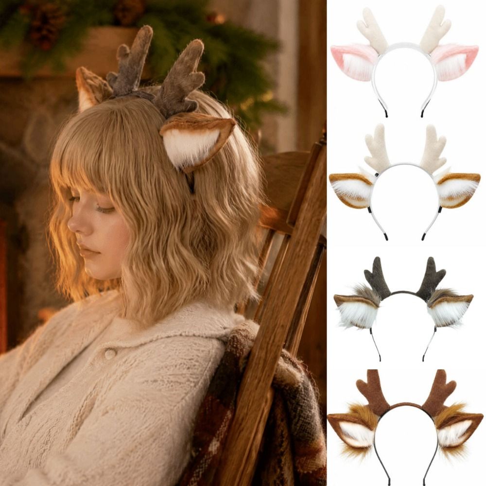 Diadema de Astas de Reno Hecha - Reindeer Antlers Headband reseña y precio