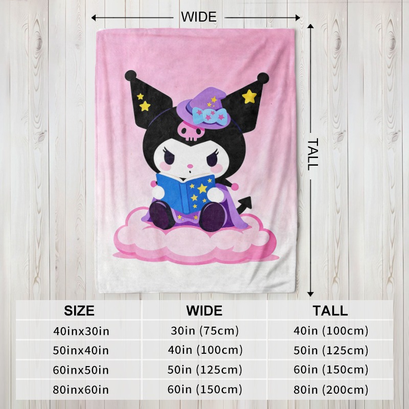 Manta Sanrio Kuromi Bruja Mági - Christmas Throw Blanket reseña y precio