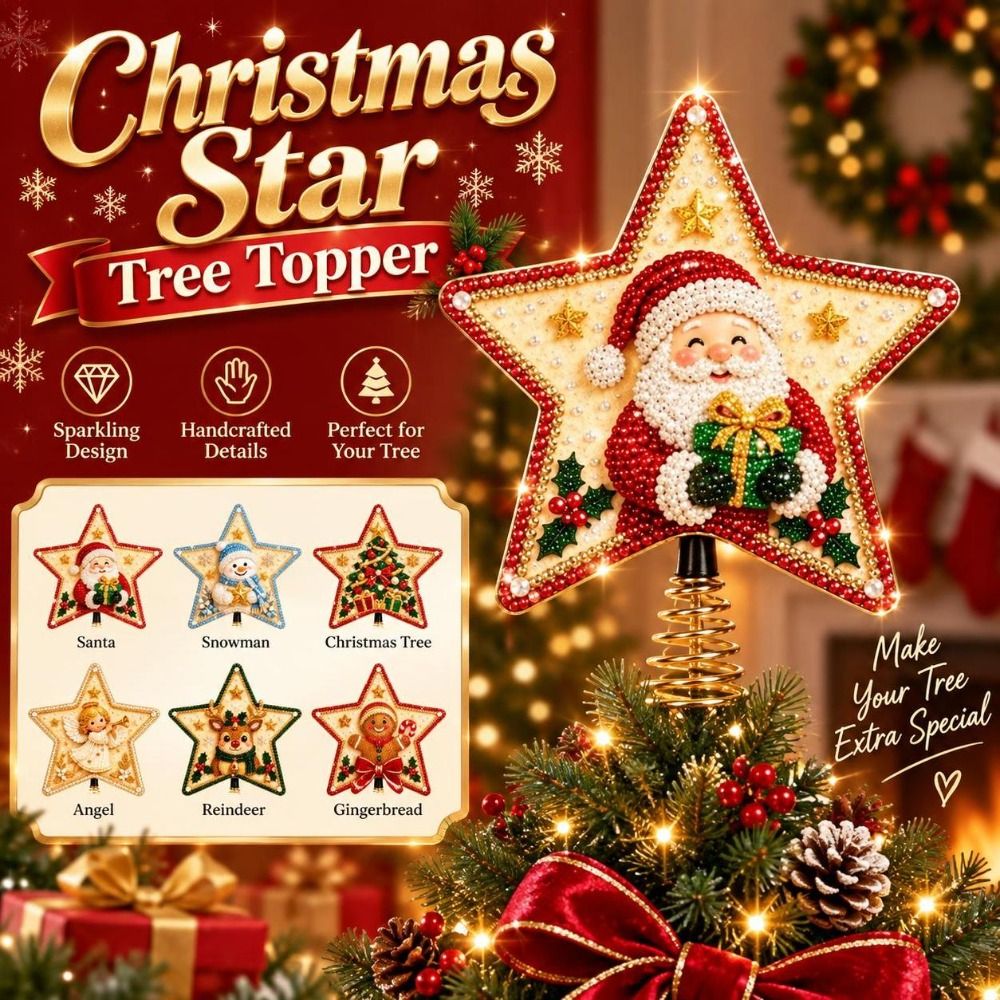 Adorno de estrella para árbol  - Star Tree Topper reseña y precio