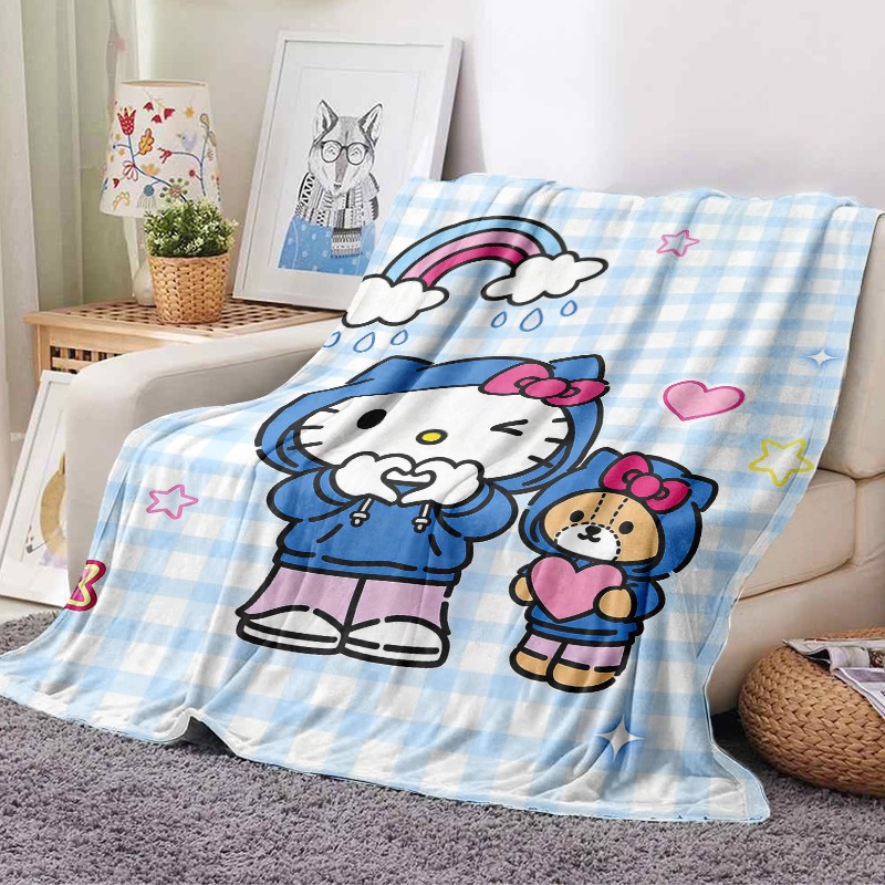 Manta Sanrio Hello Kitty Bear, - Christmas Throw Blanket reseña y precio