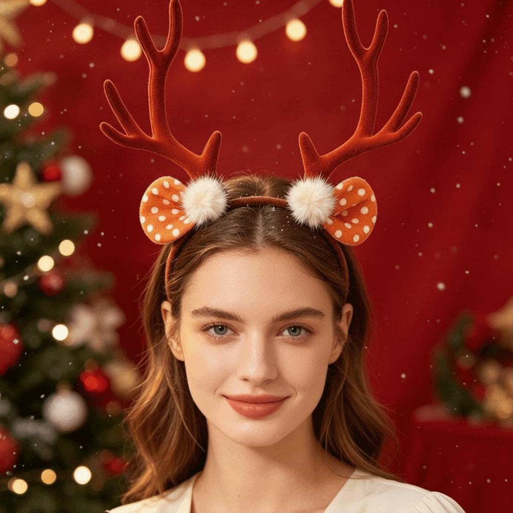 Diadema Navideña Brillante de  - Reindeer Antlers Headband reseña y precio