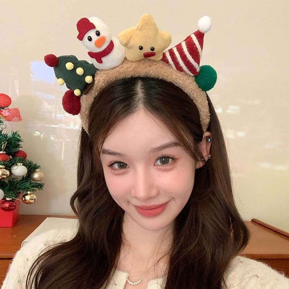 Diadema Navideña de Felpa con  - Reindeer Antlers Headband reseña y precio