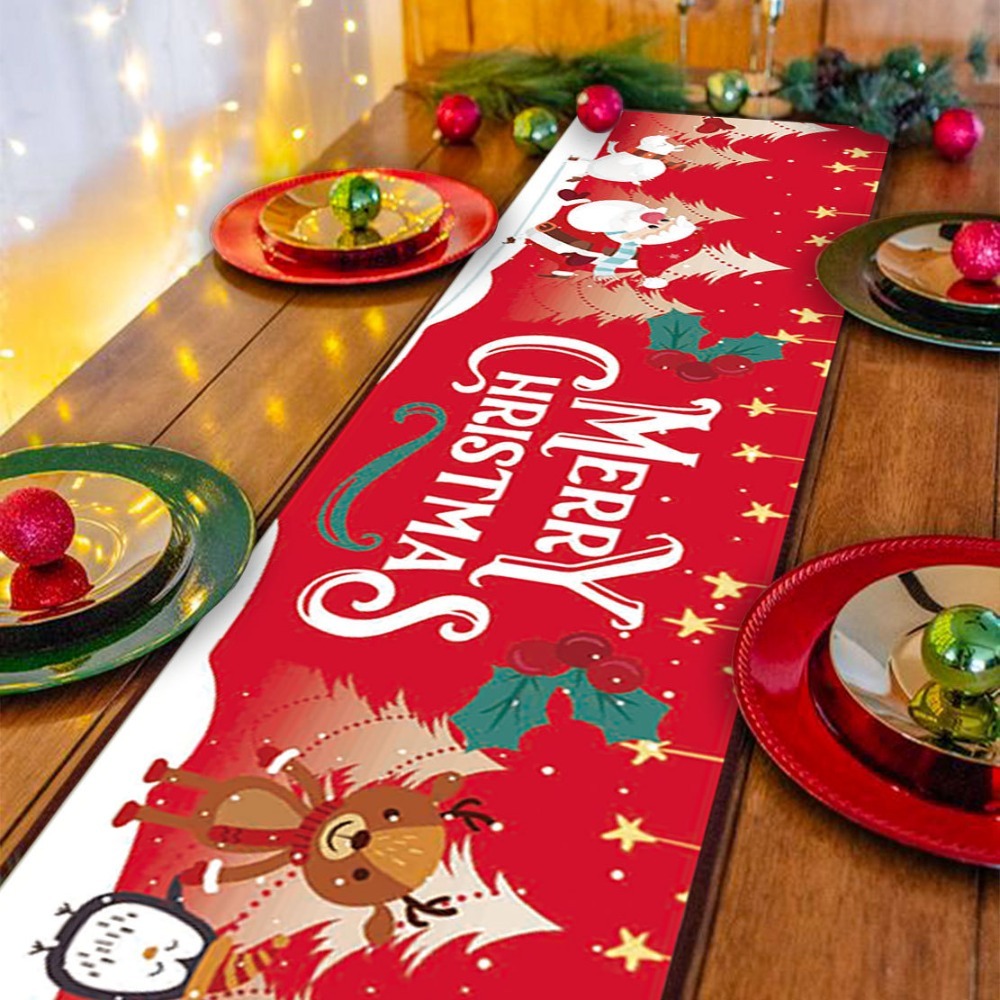 Camino de mesa con motivos nav - Christmas Table Runner reseña y precio