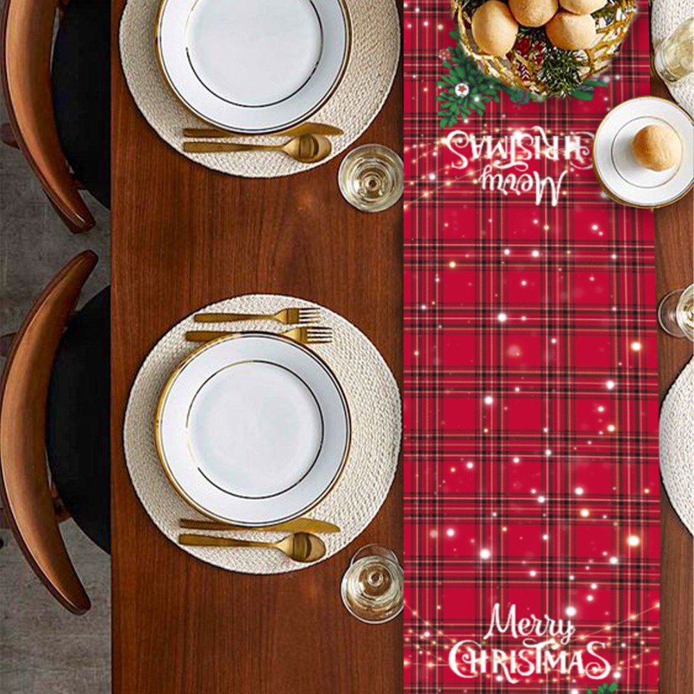 Camino de mesa con motivos nav - Christmas Table Runner reseña y precio