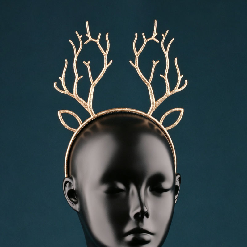 Diadema Festiva de Navidad con - Reindeer Antlers Headband reseña y precio