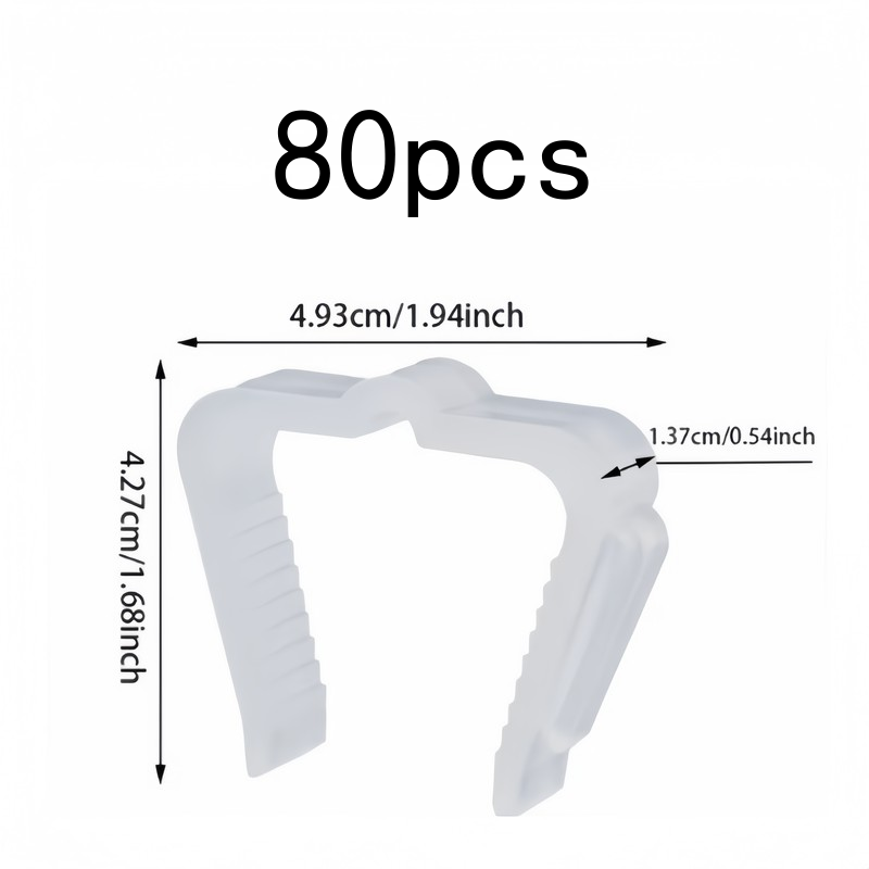 Paquete de 80 clips blancos pa - Christmas Lights Outdoor reseña y precio