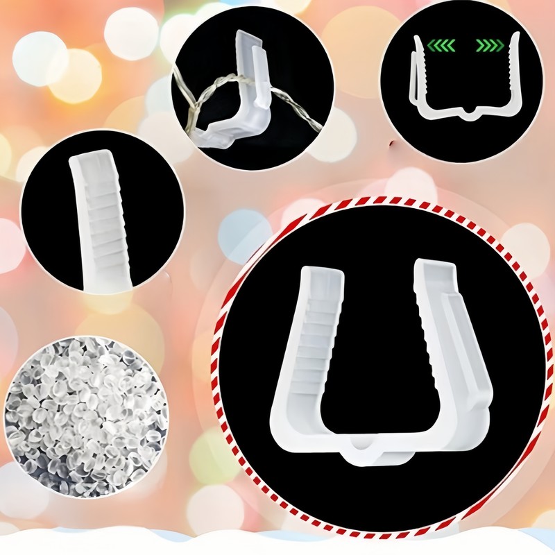Paquete de 80 clips blancos pa - Christmas Lights Outdoor reseña y precio