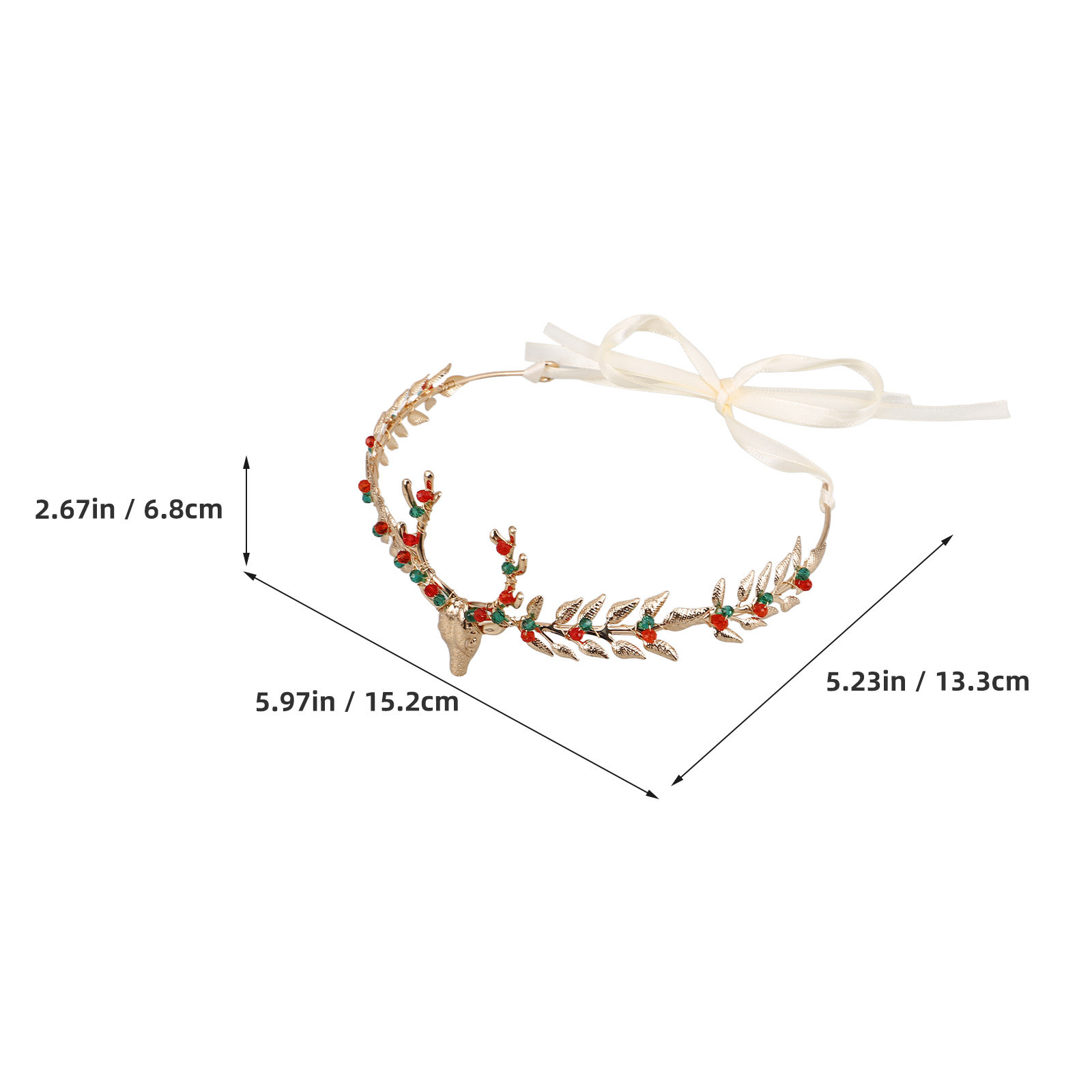 Diadema de Reno Navideña, Eleg - Reindeer Antlers Headband reseña y precio