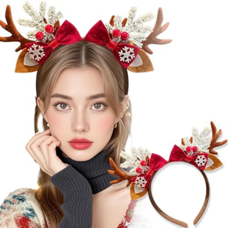 Linda Diadema Navideña para Mu - Reindeer Antlers Headband reseña y precio