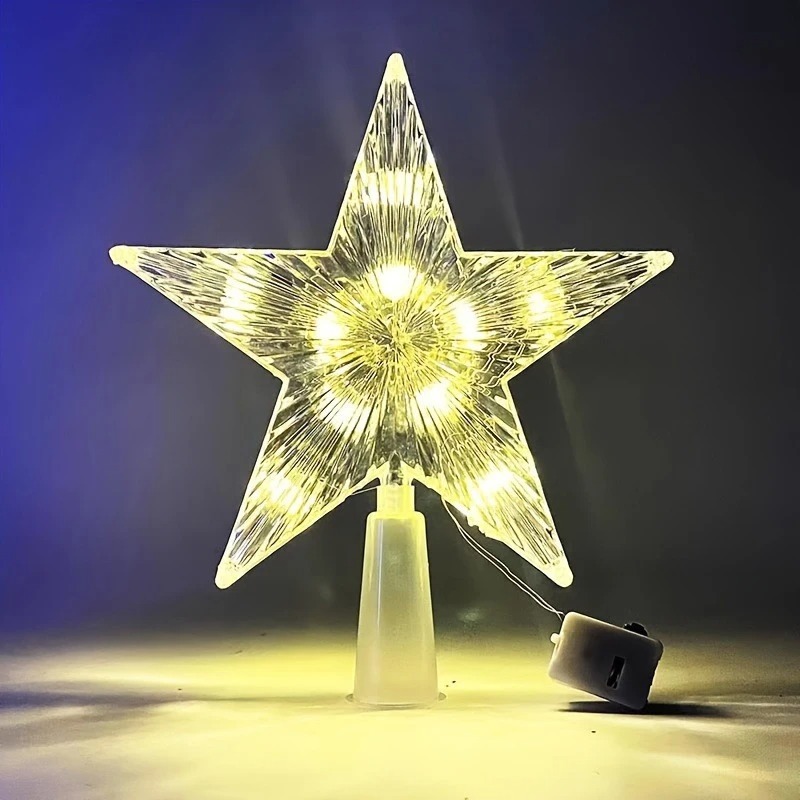 Adorno Navideño Brillante de 1 - Star Tree Topper reseña y precio