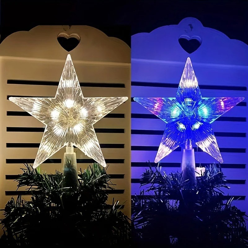 Adorno Navideño Brillante de 1 - Star Tree Topper reseña y precio