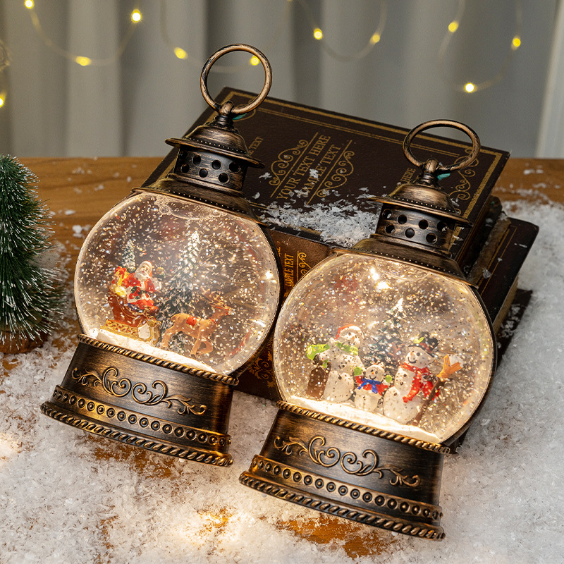 Decoraciones navideñas: caja d - Snow Globe Musical reseña y precio