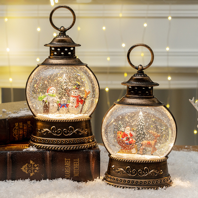 Decoraciones navideñas: caja d - Snow Globe Musical reseña y precio
