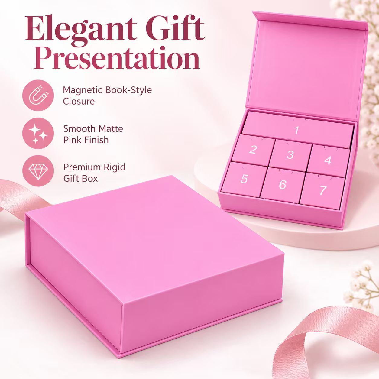 Caja de regalo con calendario  - Gift Box Wrap Set reseña y precio