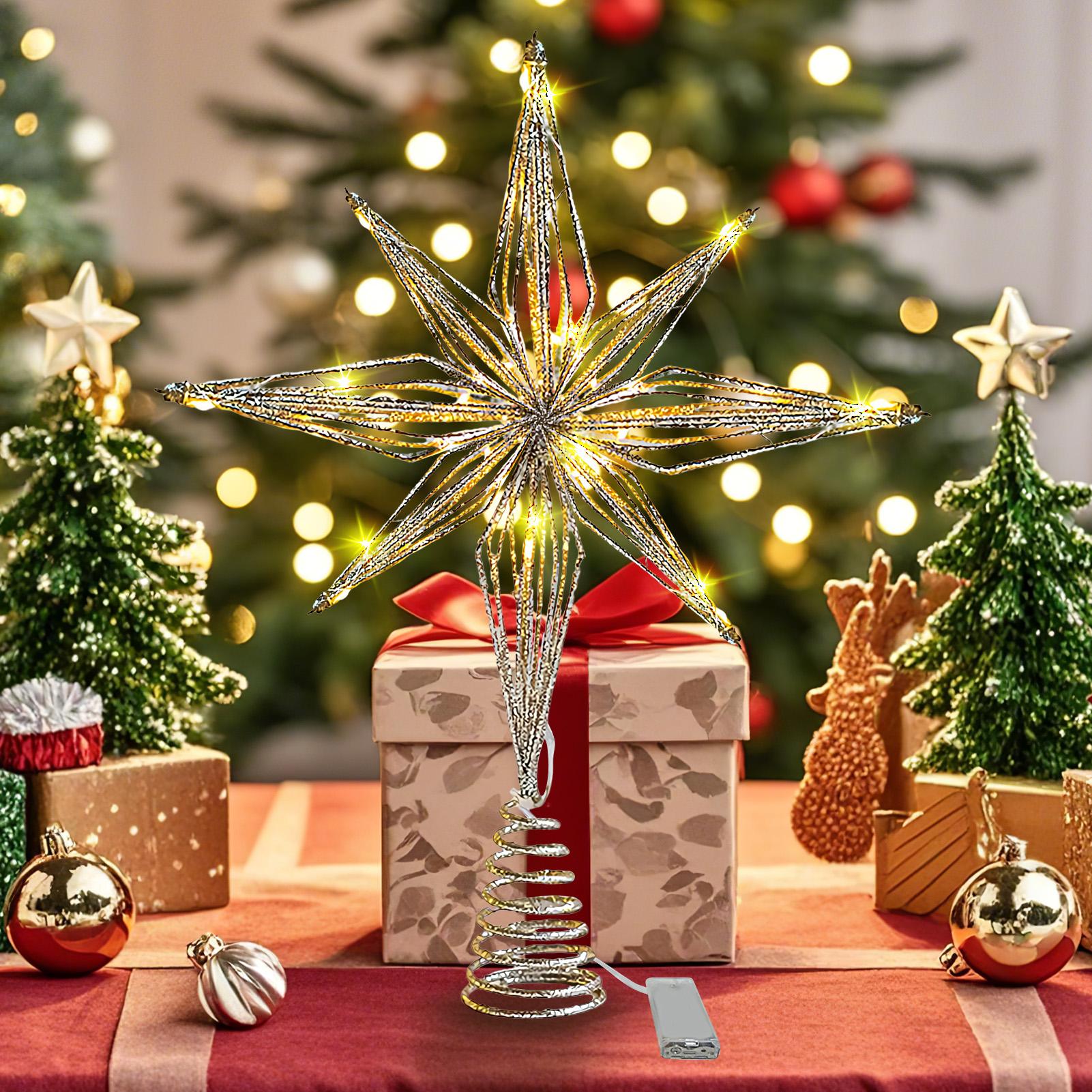 Adorno para árbol de Navidad,  - Star Tree Topper reseña y precio
